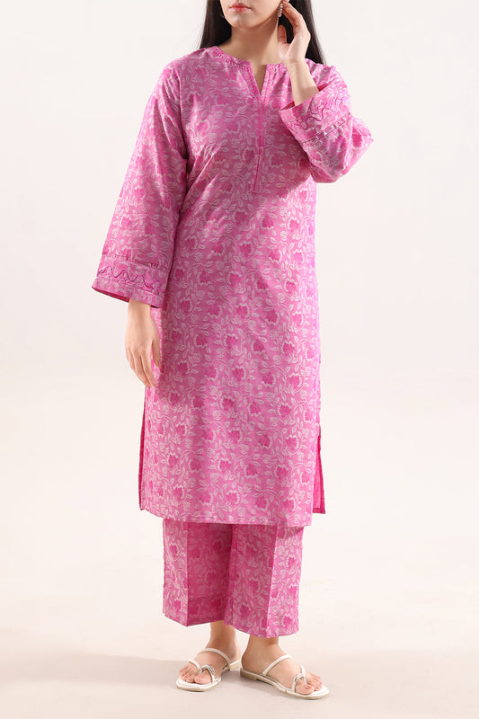 Embroidered Cotton Jacquard Stitched 2 Piece (Shirt/Trouser) - Pehnaawaa