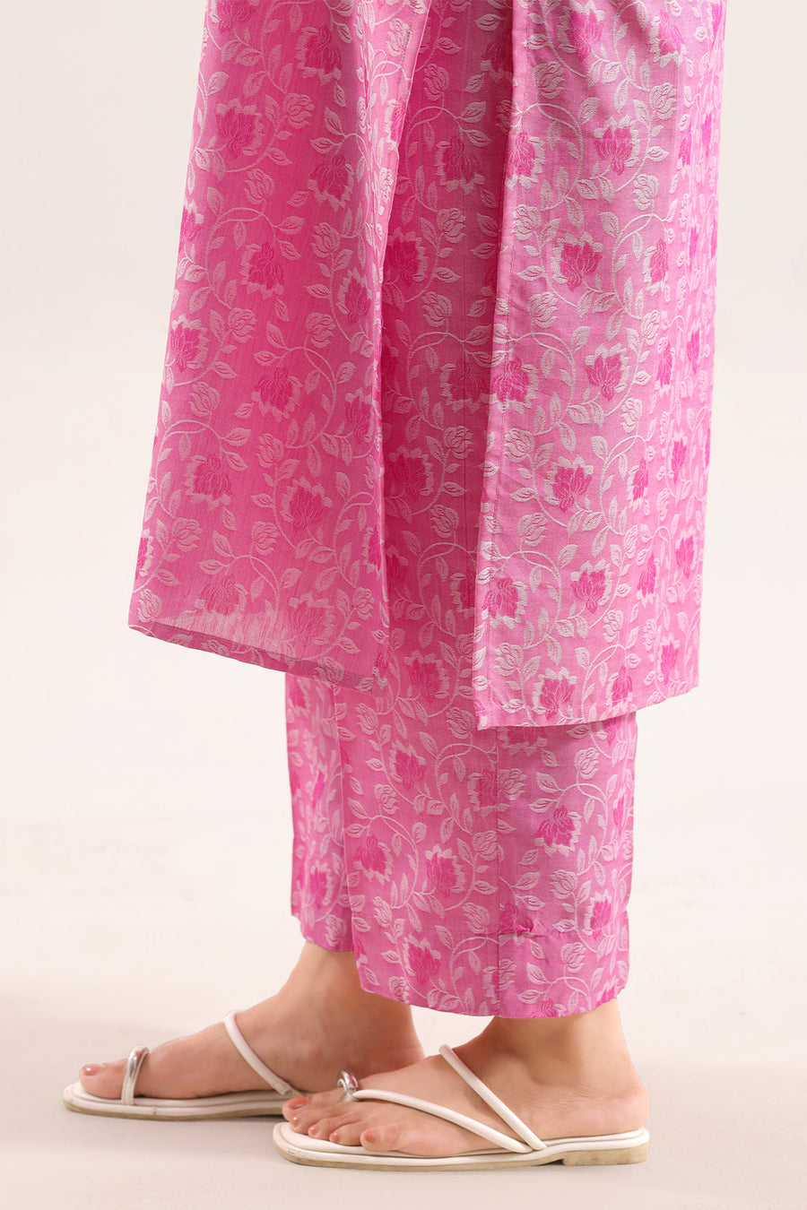 Embroidered Cotton Jacquard Stitched 2 Piece (Shirt/Trouser) - Pehnaawaa