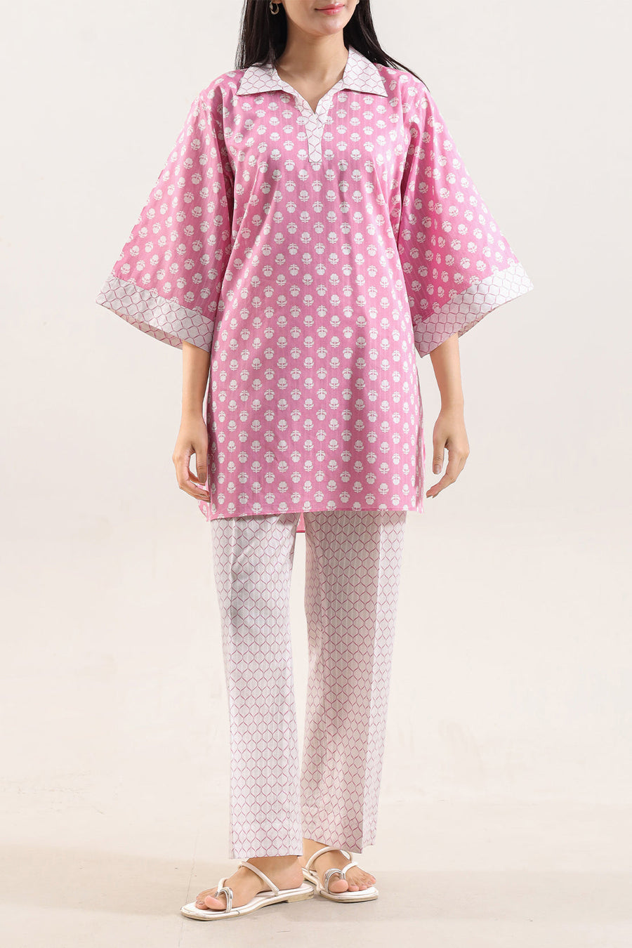 Printed Lawn Stitched 2 Piece (Shirt/Trouser) - Pehnaawaa