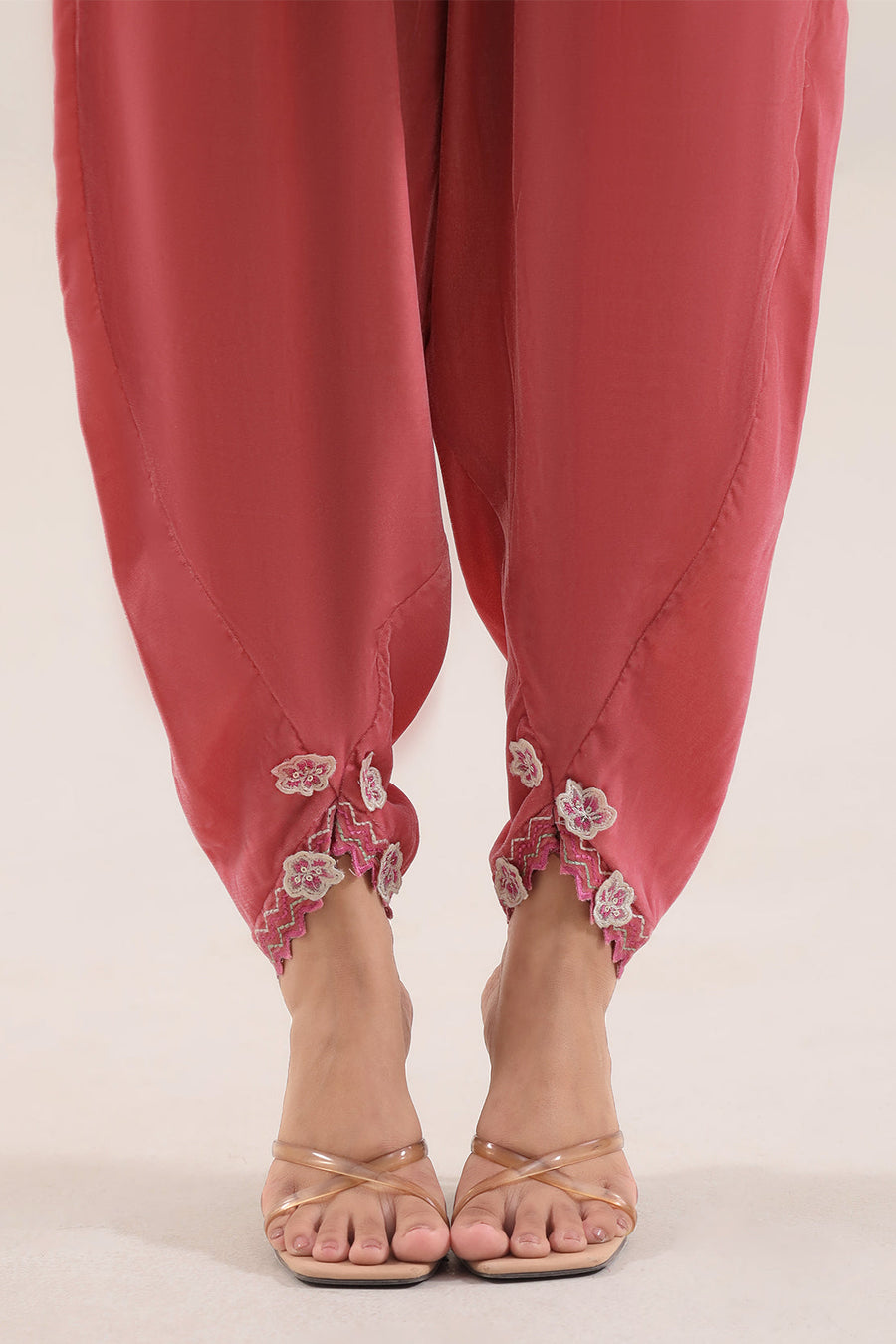 Solid Embroidered Velvet Stitched (Shirt/Trouser)