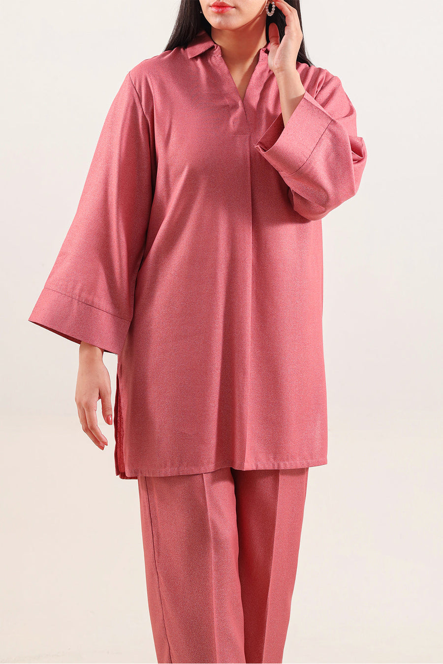 Solid Karandi Stitched 2 Piece (Shirt/Trouser) - Pehnaawaa