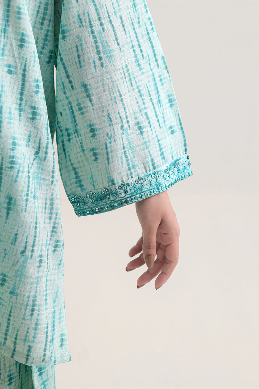 Printed Embroidered Khaddar Stitched 2 Piece (Shirt/Trouser) - Pehnaawaa