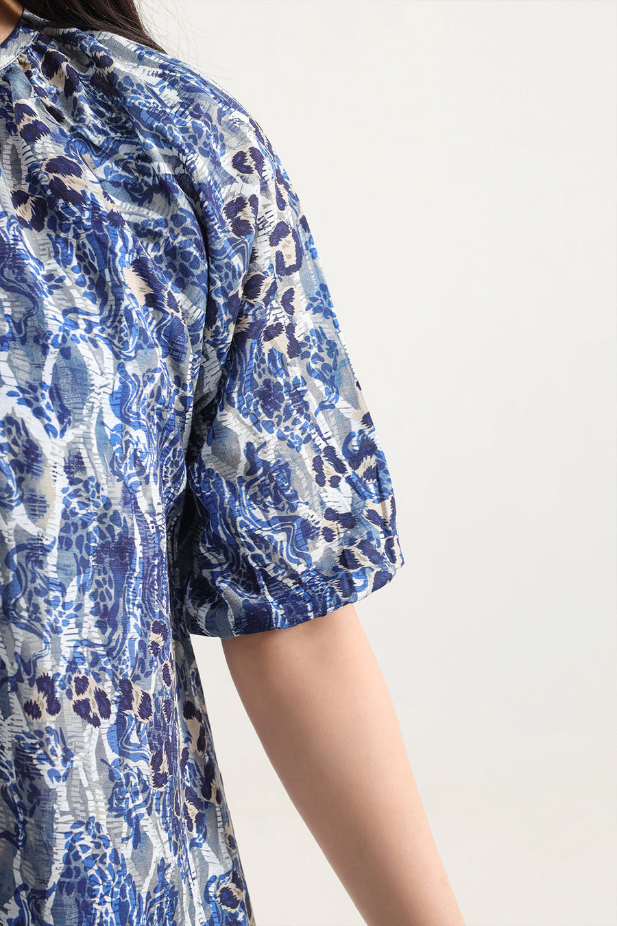 Printed Khaddar Stitched Dress - Pehnaawaa