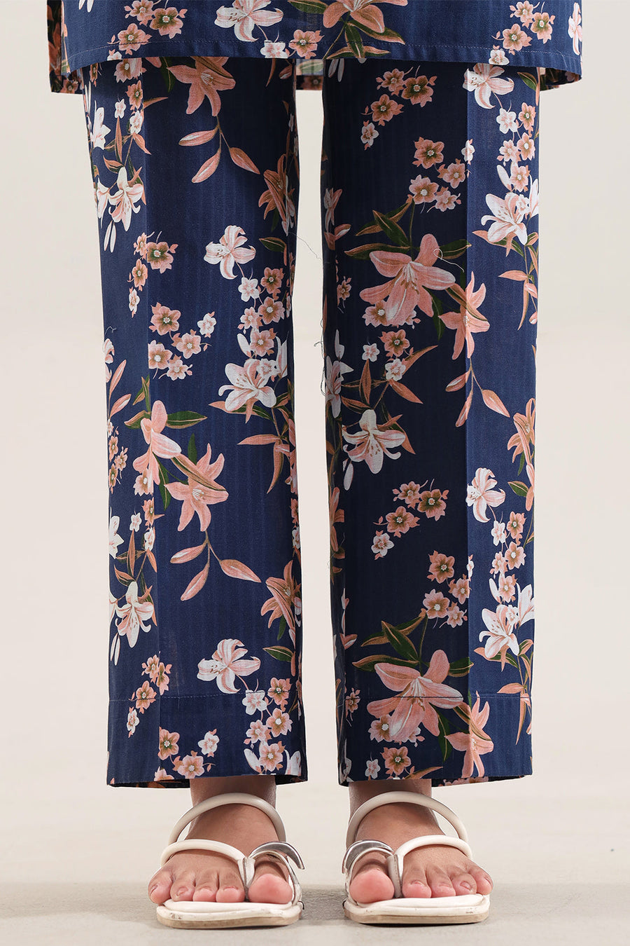 Printed Embroidered Strip Lawn Stitched 2 Piece (Shirt/Trouser) - Pehnaawaa