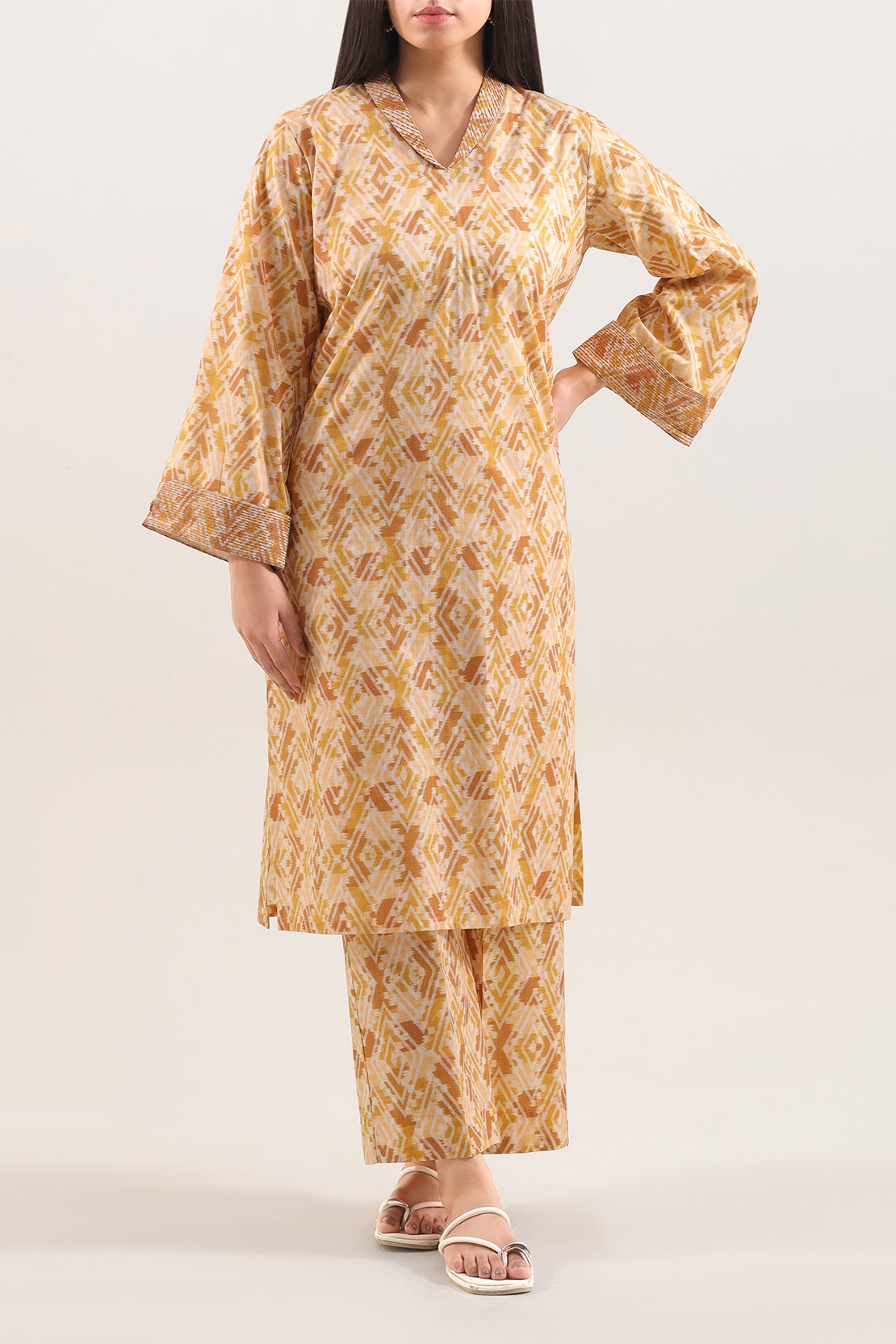 Printed Self Strip Embroidered | Stitched 3818 133818