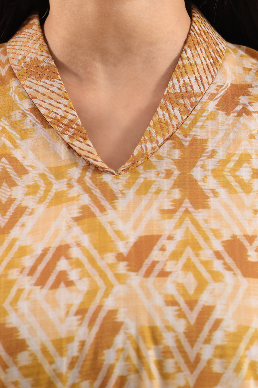 Printed Self Strip Embroidered | Stitched 3818 133818 - Pehnaawaa