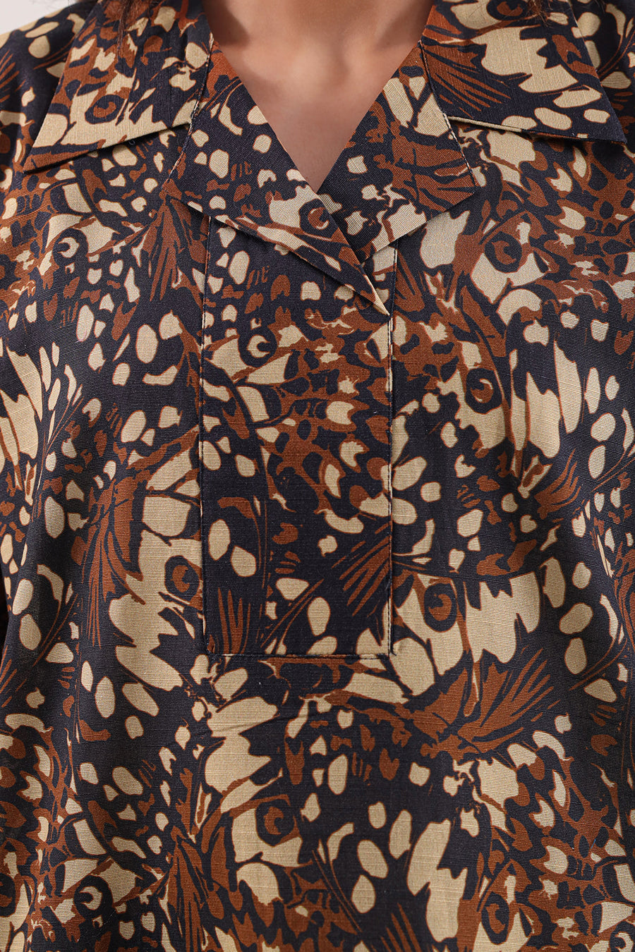 Printed Khaddar Stitched 2 Piece (Shirt/Trouser) - Pehnaawaa