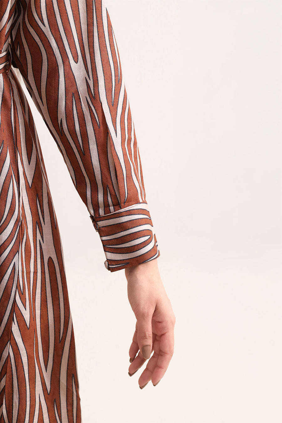 Printed Khaddar Stitched Dress - Pehnaawaa