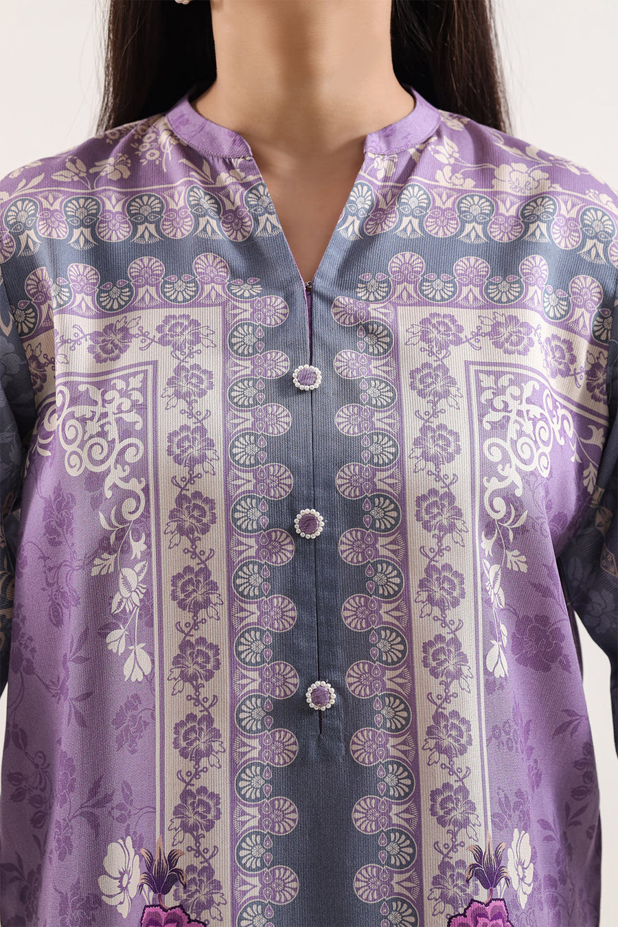 Printed Corduroy Stitched 2 Piece (Shirt/Trouser) - Pehnaawaa