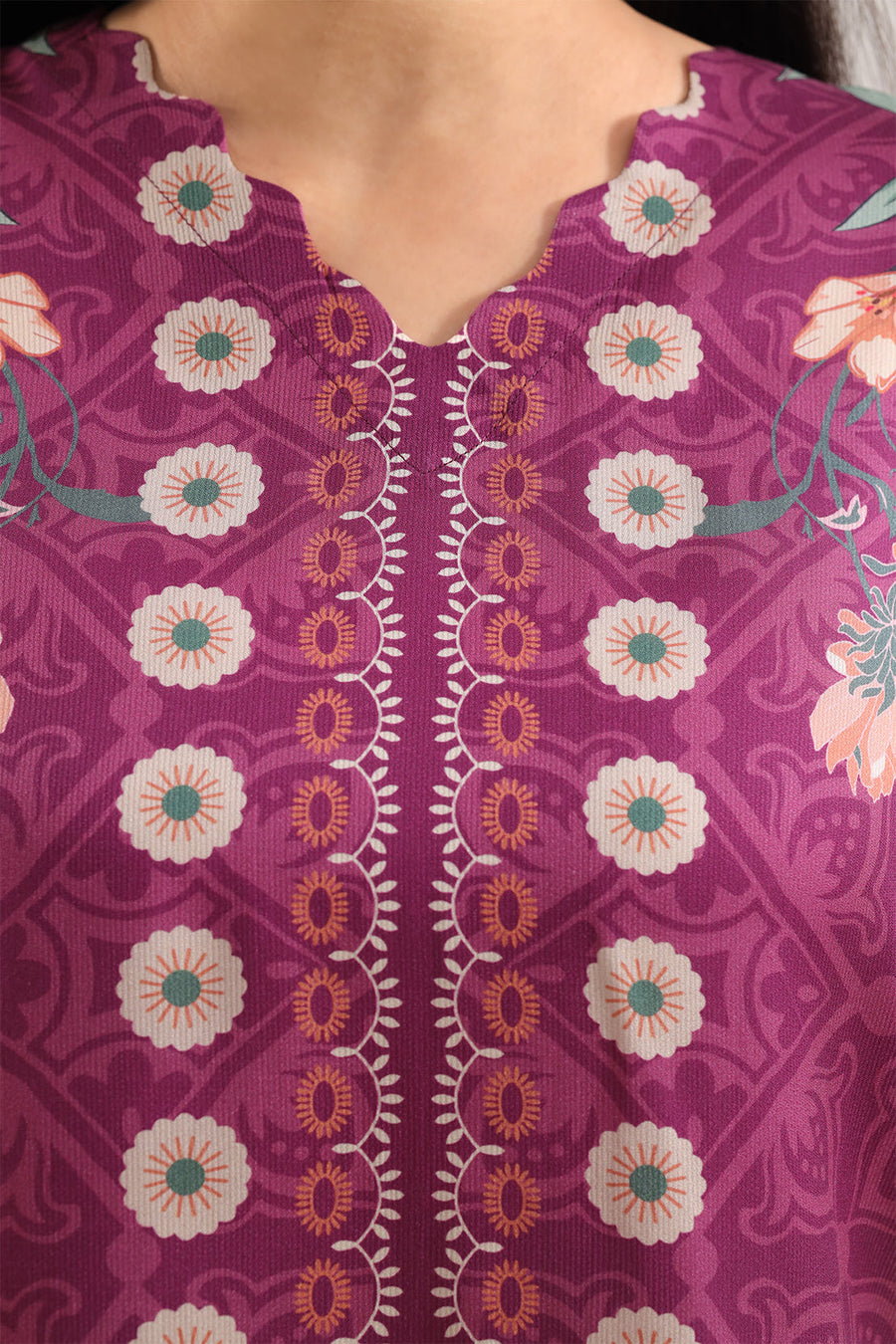 Printed Corduroy Stitched 2 Piece (Shirt/Trouser) - Pehnaawaa