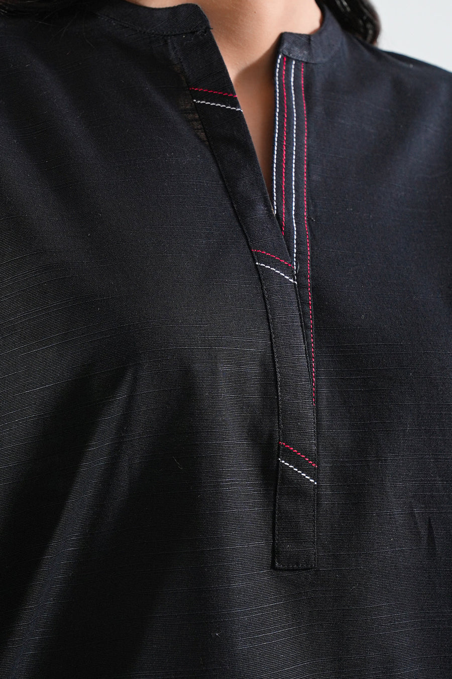 Solid Embroidered Khaddar Stitched 2 Piece (Shirt/Trouser)