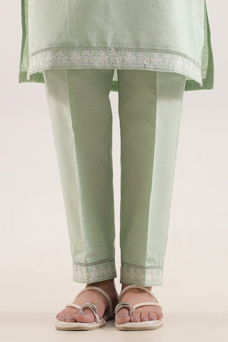 Sea Green Cotton Embroidered | Stitched SP-9742 135554 - Pehnaawaa