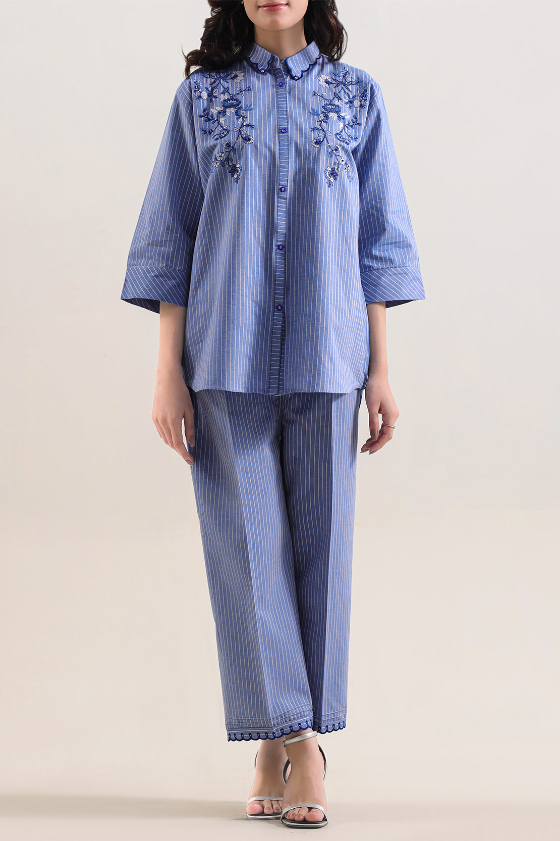 Dyed Denim Embroidered | Stitched SP-9916 140693