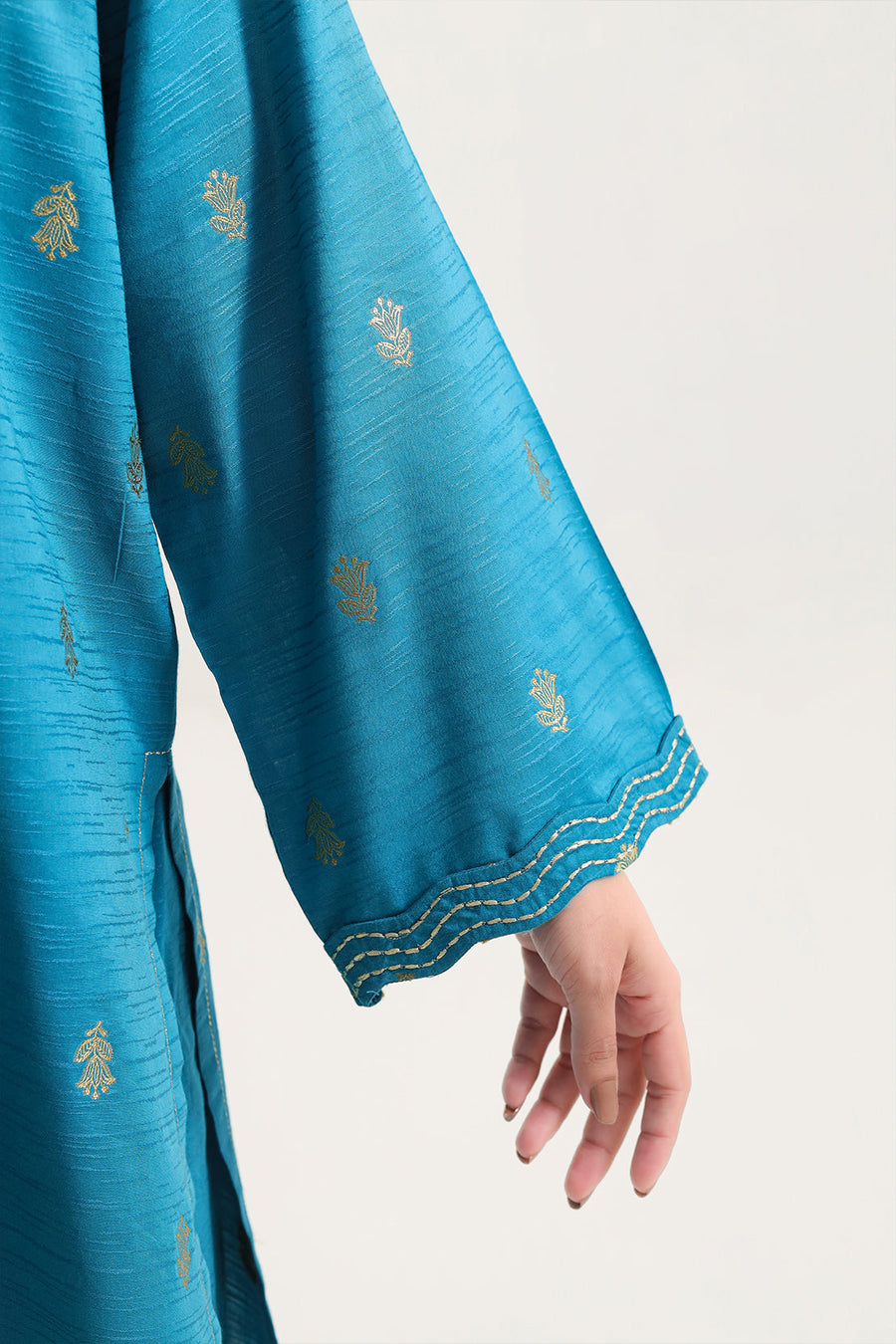 Cotton Jacquard Stitched 2 Piece (Shirt/Trouser) - Pehnaawaa