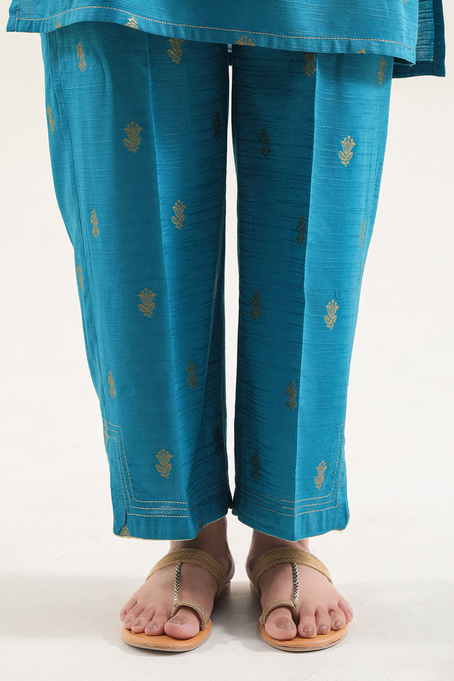 Cotton Jacquard Stitched 2 Piece (Shirt/Trouser) - Pehnaawaa