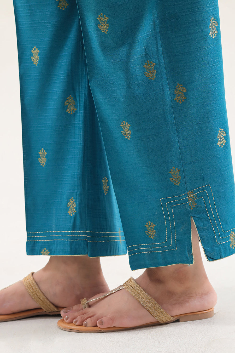 Cotton Jacquard Stitched 2 Piece (Shirt/Trouser) - Pehnaawaa
