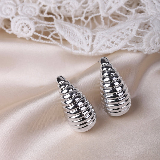 Swirl Drop Studs - Pehnaawaa