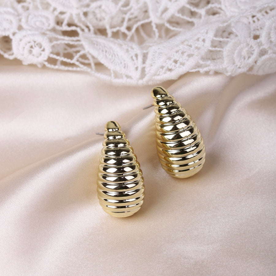 Swirl Drop Studs - Pehnaawaa