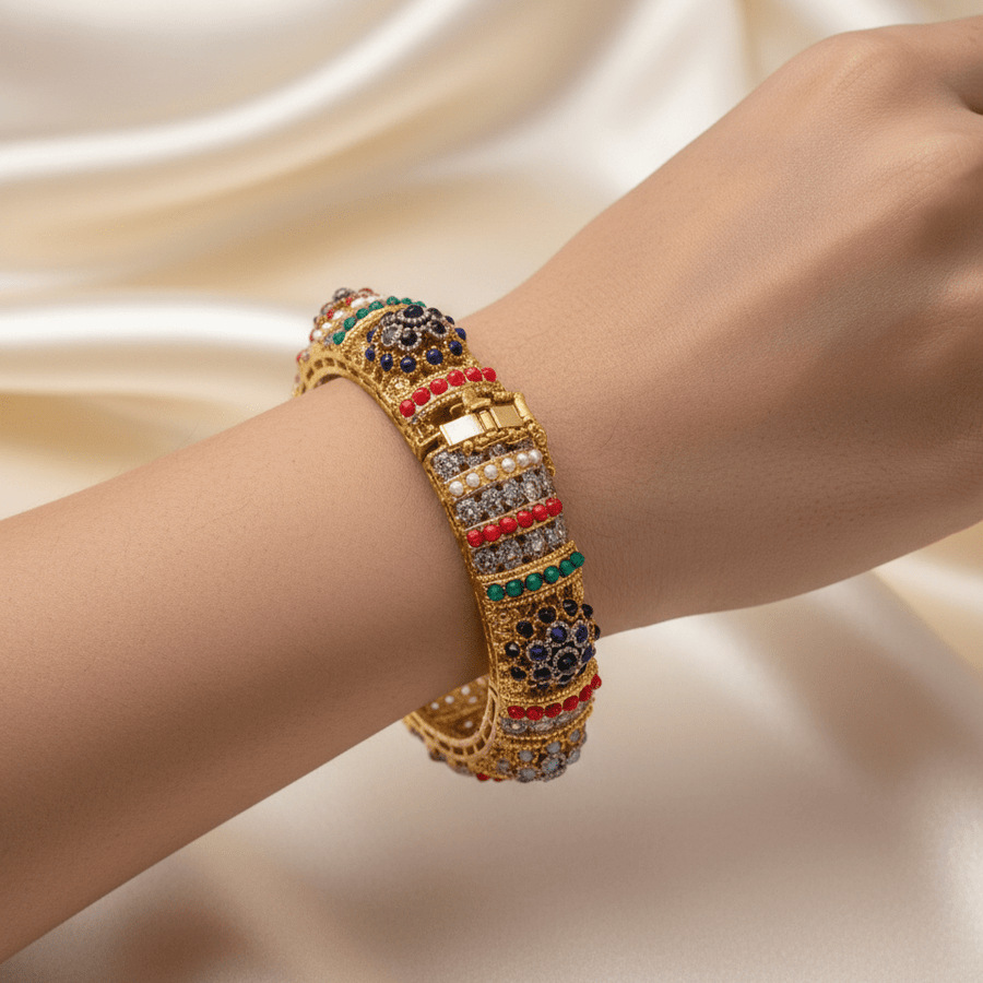 Temple Inspired Turkish Bangle - Pehnaawaa