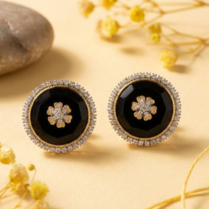 Elegant Round Stud Earrings Collection