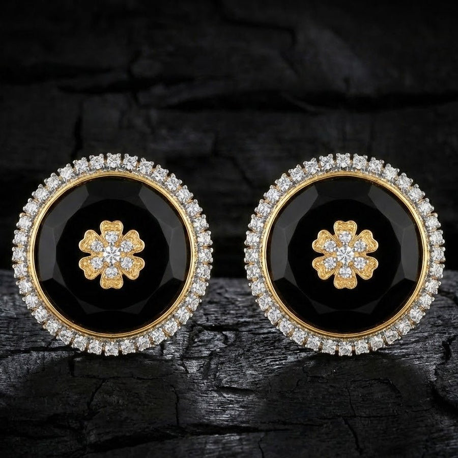 Elegant Round Stud Earrings Collection