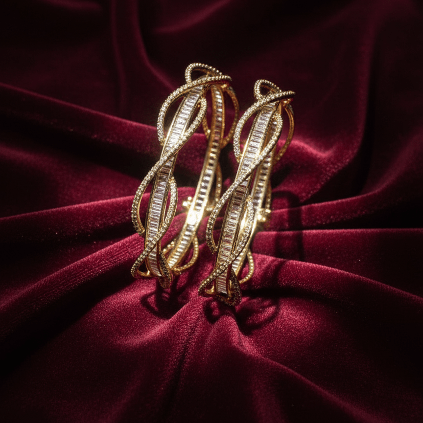 The Heritage Zircon Bangle - Pehnaawaa