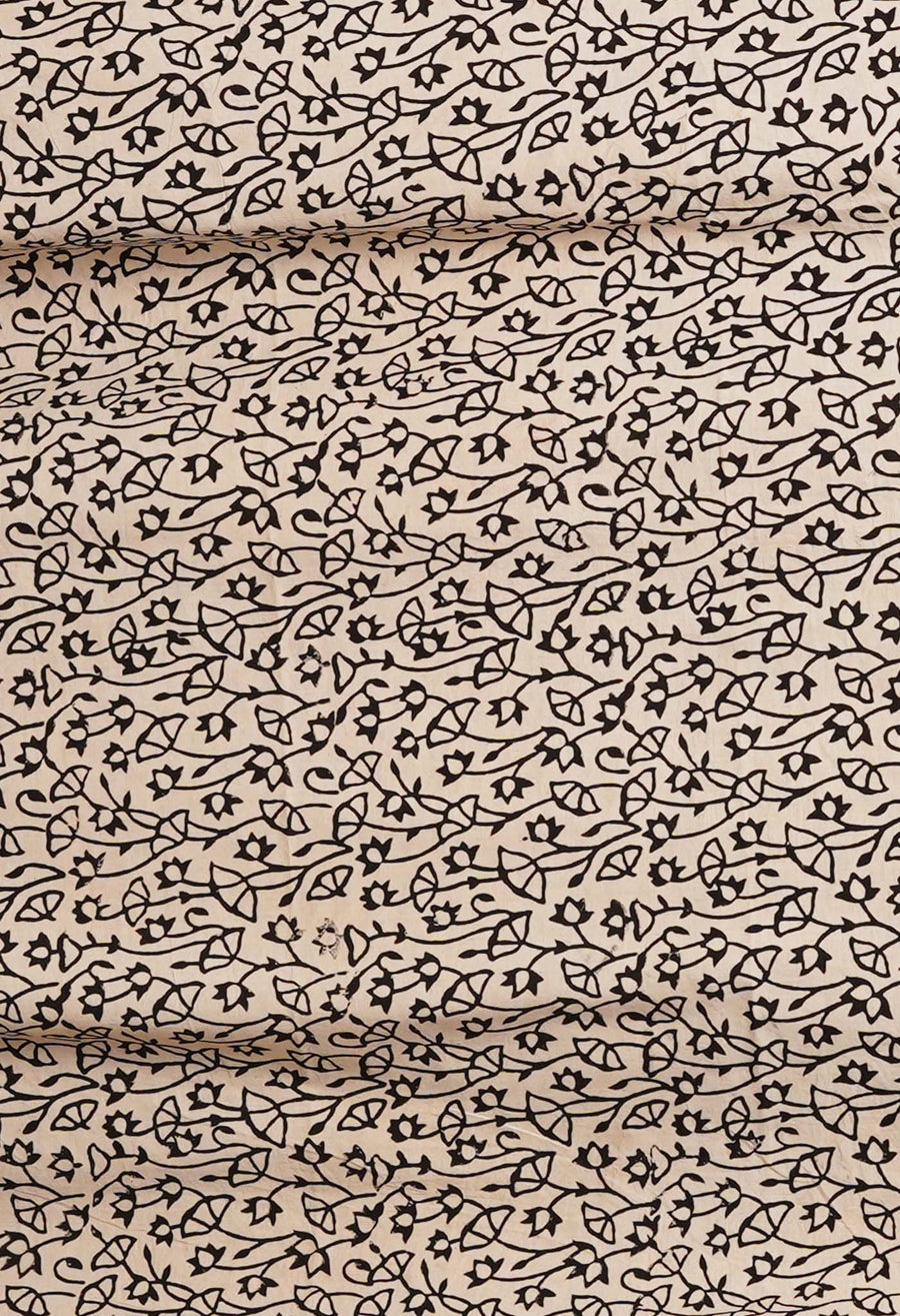 Green Pure Bagru Kalamkari Printed Chanderi Sico Saree-UNM77120 - Pehnaawaa