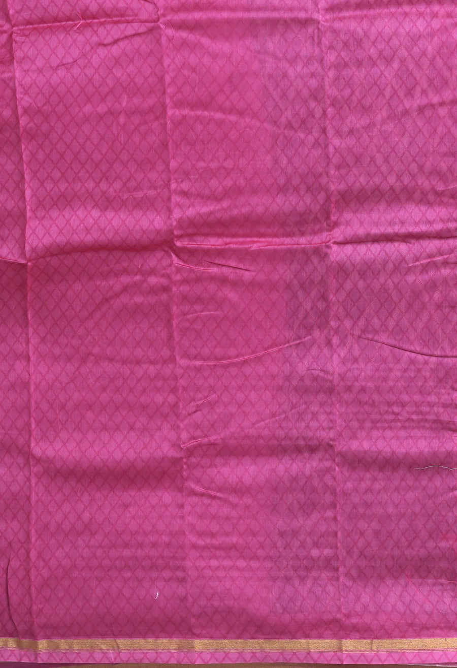 Black-Pink Pure Designer Printed Chanderi Sico Saree-UNM82859 - Pehnaawaa