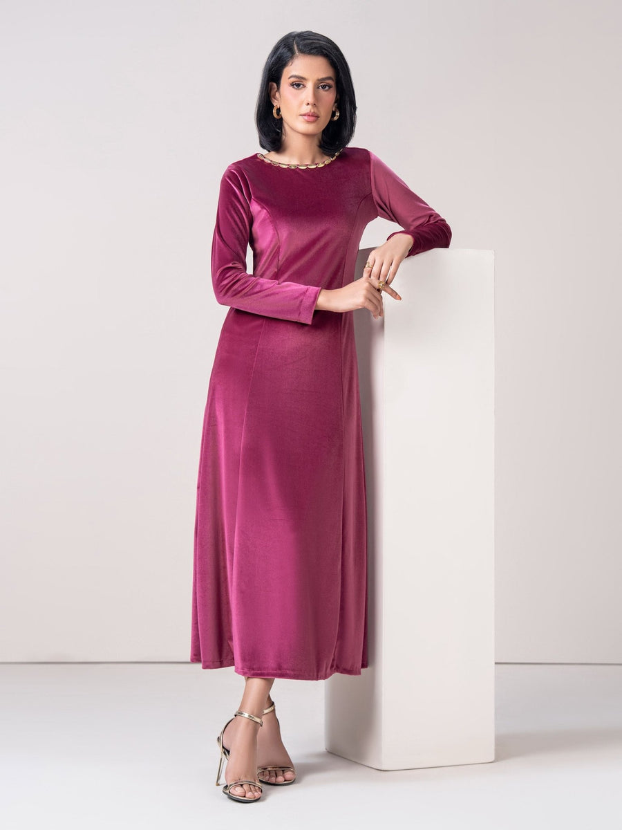 Velour Dress (Pret) - Pehnaawaa