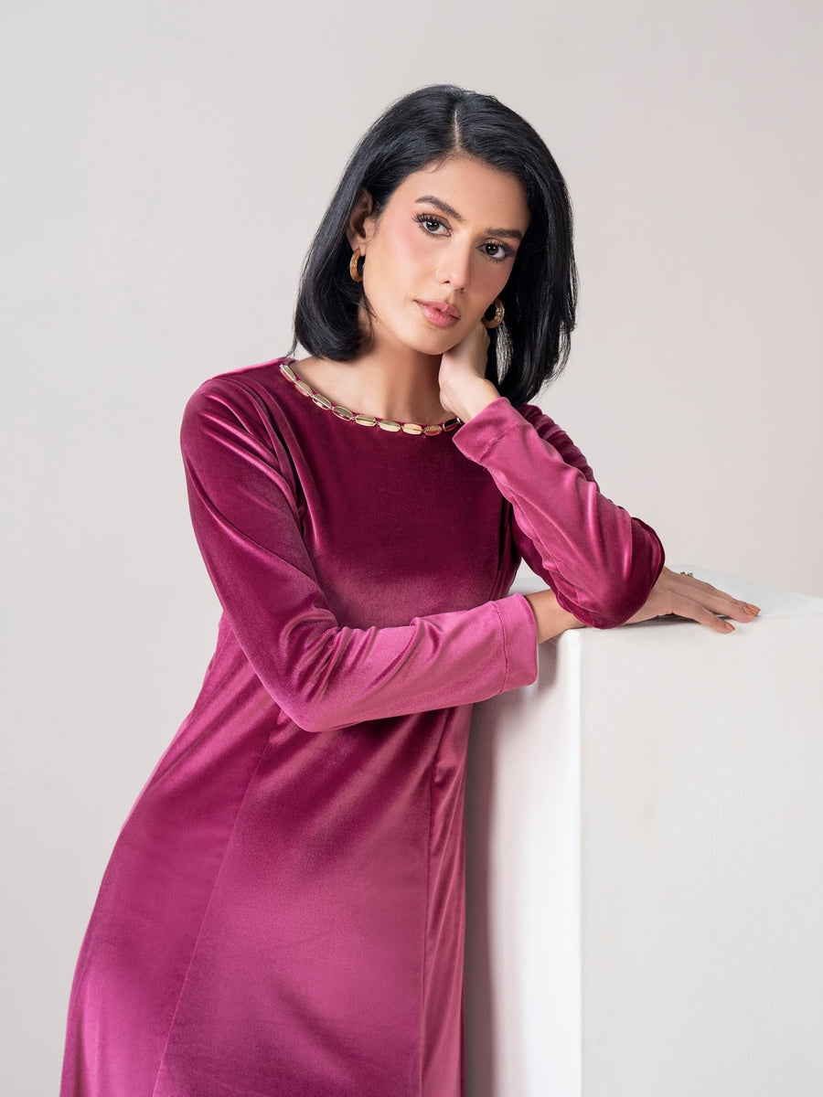Velour Dress (Pret) - Pehnaawaa