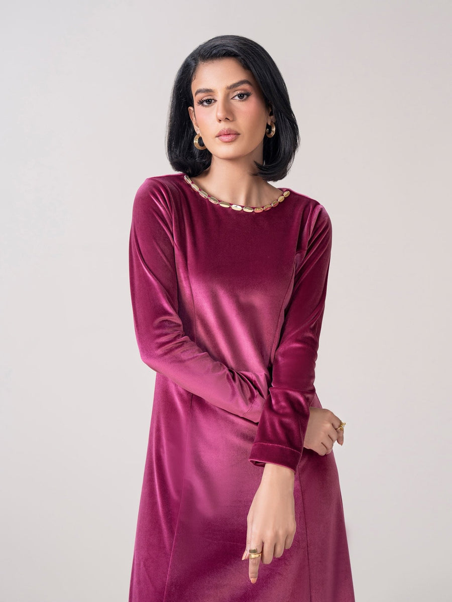 Velour Dress (Pret) - Pehnaawaa