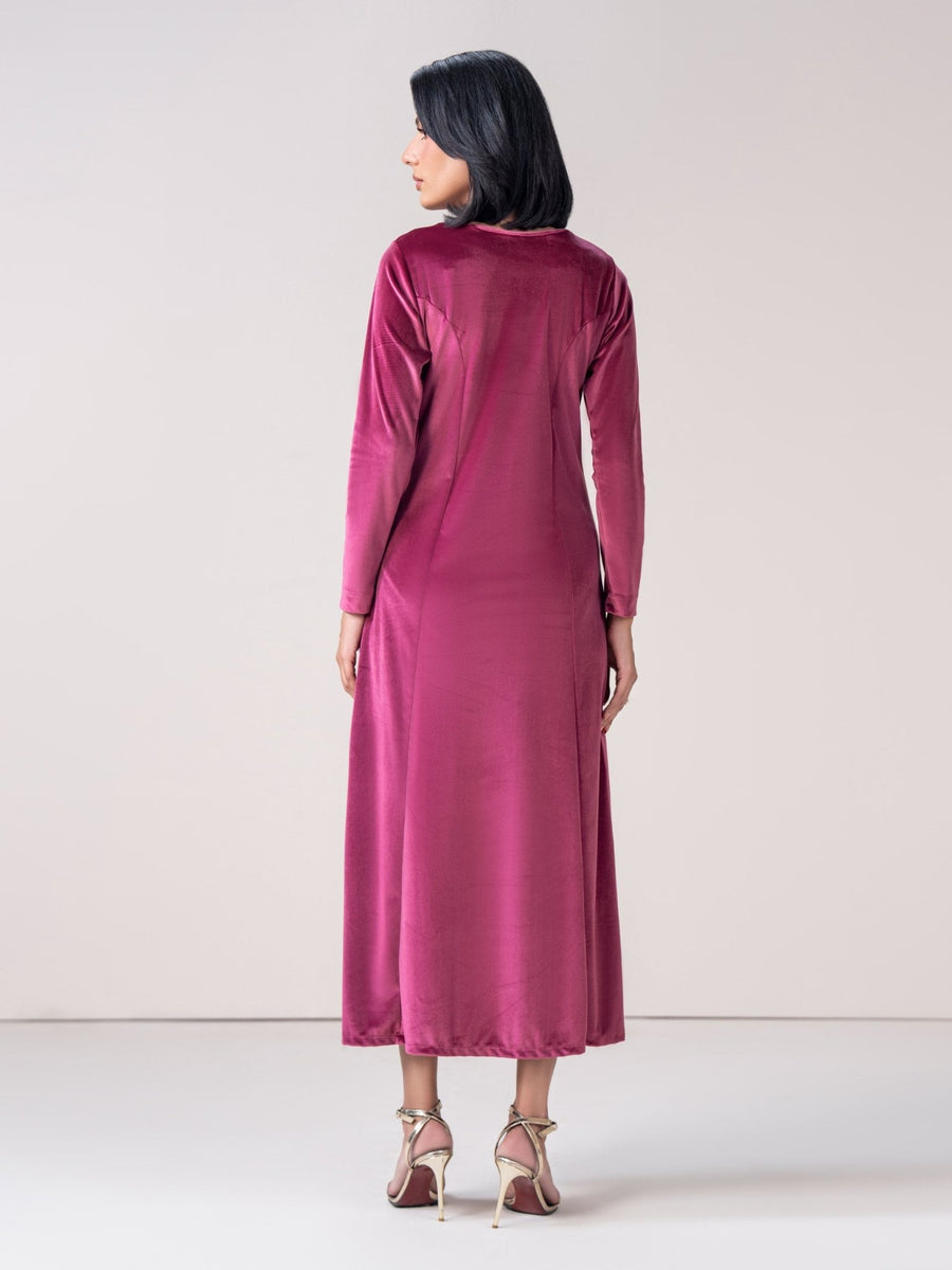 Velour Dress (Pret) - Pehnaawaa