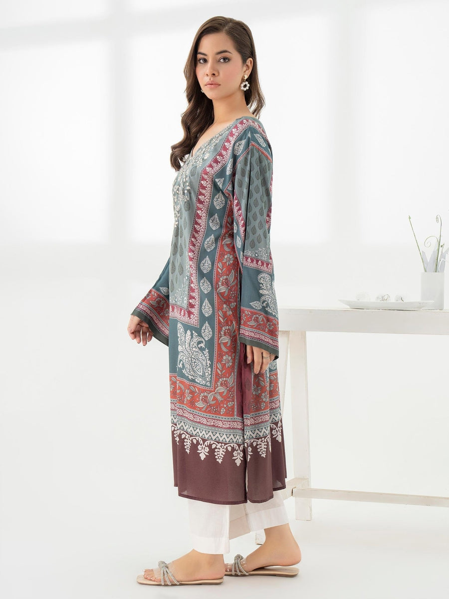 Viscose Shirt - Embroidered (Pret) - Pehnaawaa
