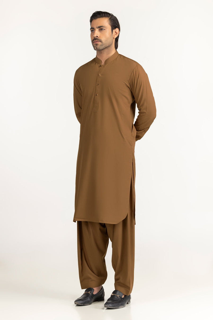Ivory Cotton 2-Piece Kurta Set | Mandarin Collar - Pehnaawaa