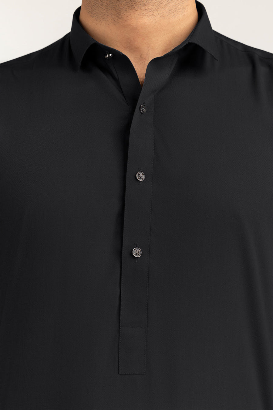 Off-White Cotton Lawn 2-Piece Men's Kurta | Mandarin Collar