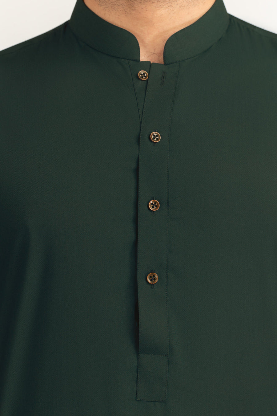 Off-White Cotton Lawn 2-Piece Men's Kurta | Mandarin Collar