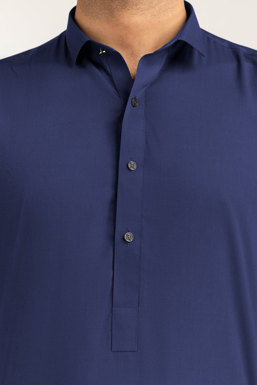 Off-White Cotton Lawn 2-Piece Men's Kurta | Mandarin Collar