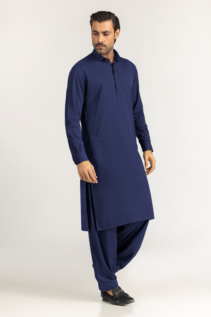 Off-White Cotton Lawn 2-Piece Men's Kurta | Mandarin Collar