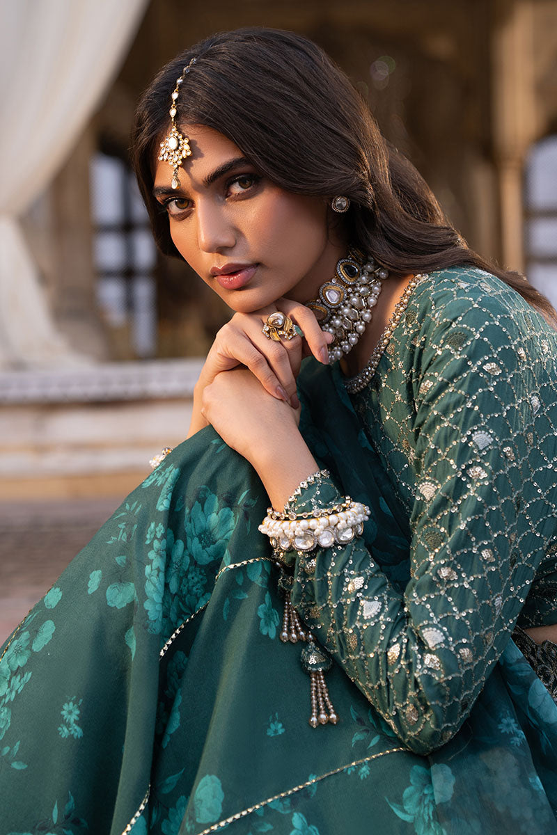 SEQUIN GROVE-3PC SILK EMBROIDERED PRET - Pehnaawaa
