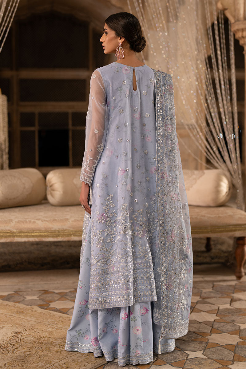AMETHYST DUSK-3PC ORGANZA EMBROIDERED PRET - Pehnaawaa