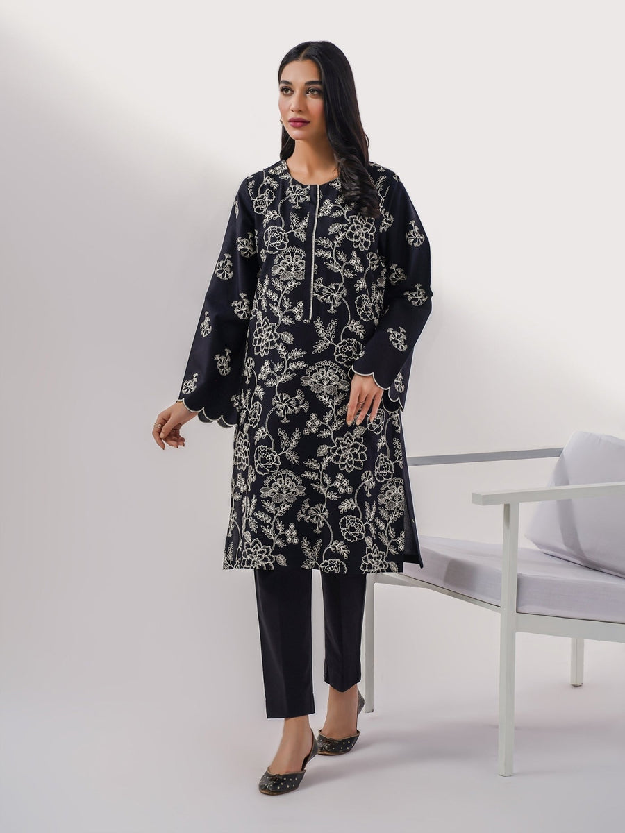 Winter Cotton Shirt - Embroidered(Pret) - Pehnaawaa