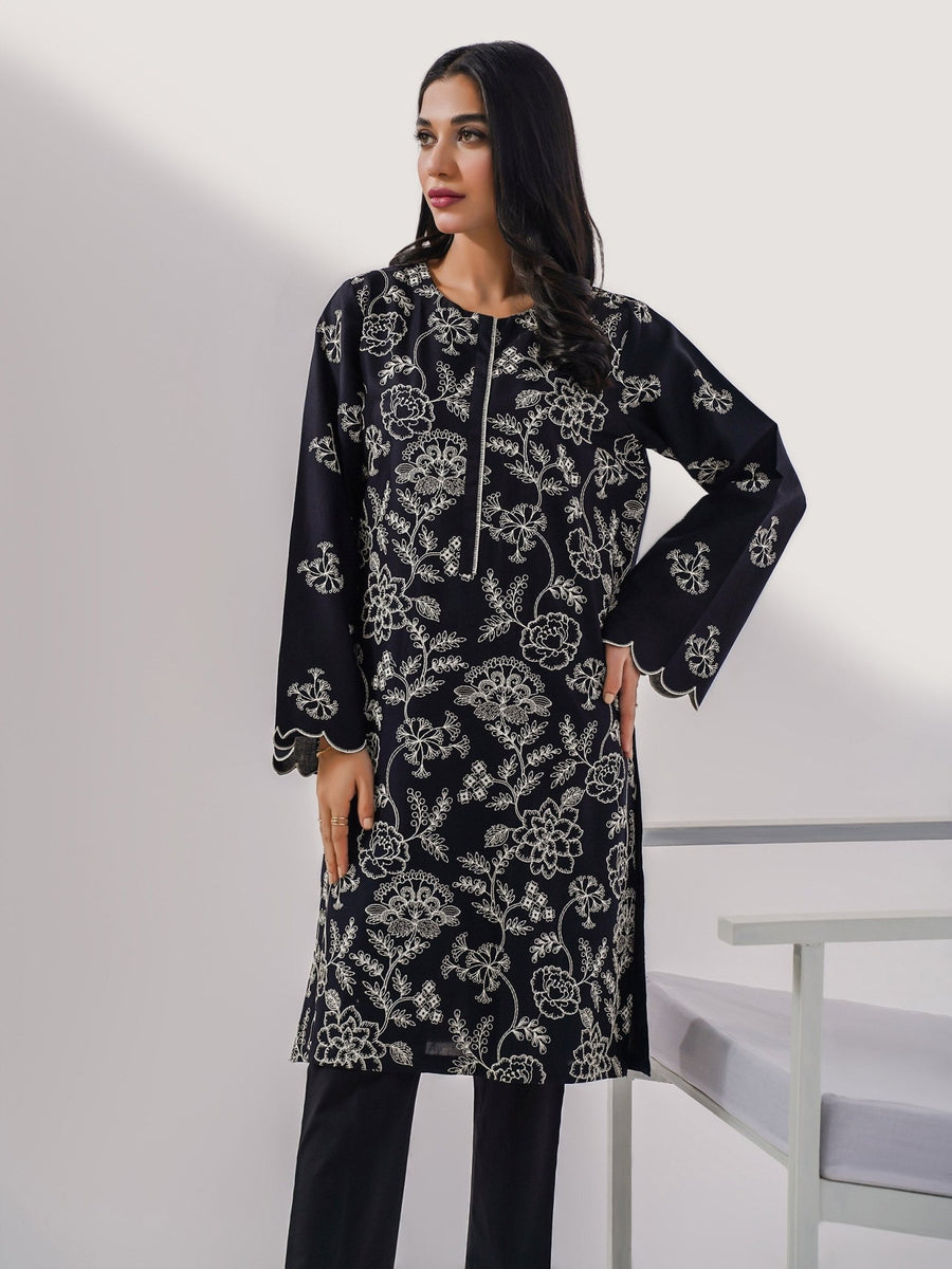 Winter Cotton Shirt - Embroidered(Pret) - Pehnaawaa