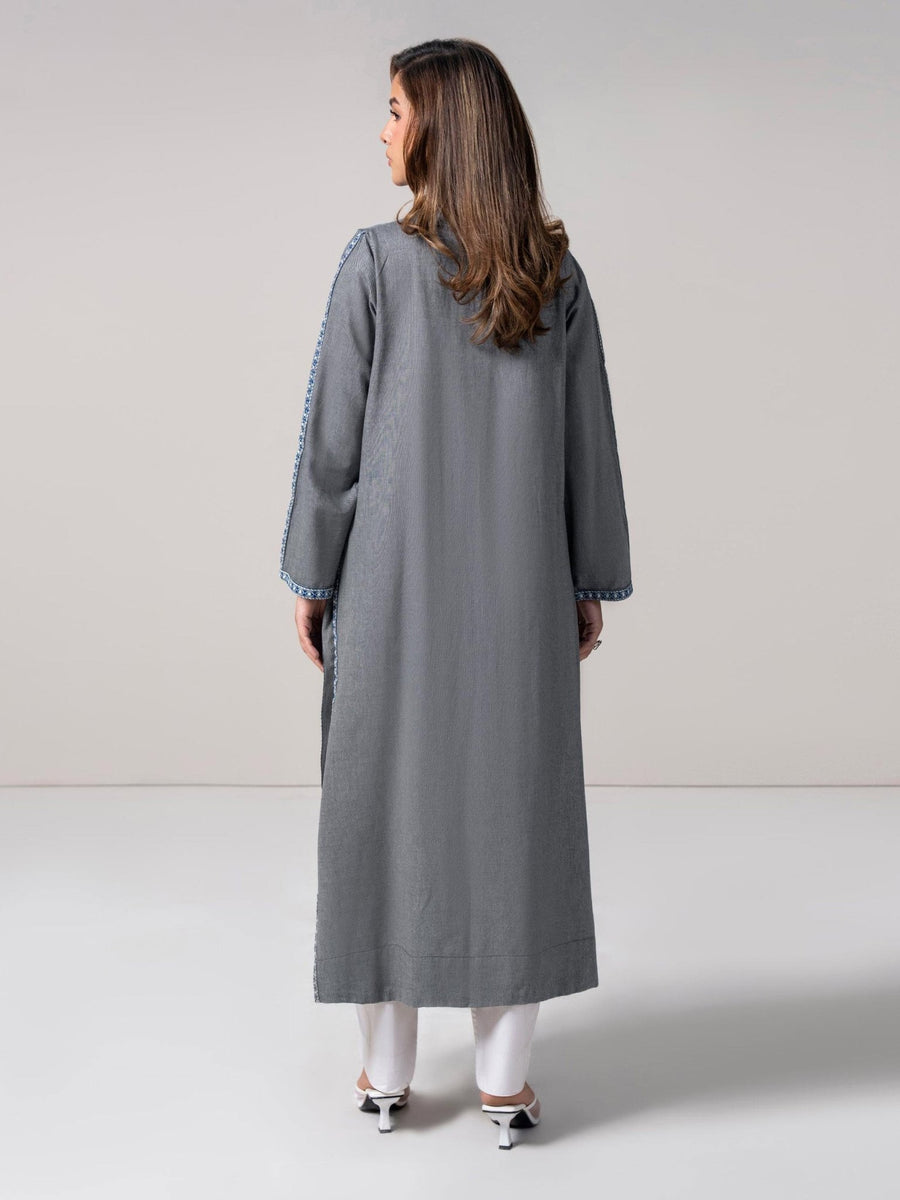 Yarn Dyed Shirt - Embroidered (Pret) - Pehnaawaa