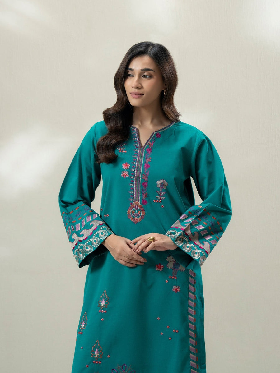 Yarn Dyed Shirt - Embroidered (Pret) - Pehnaawaa