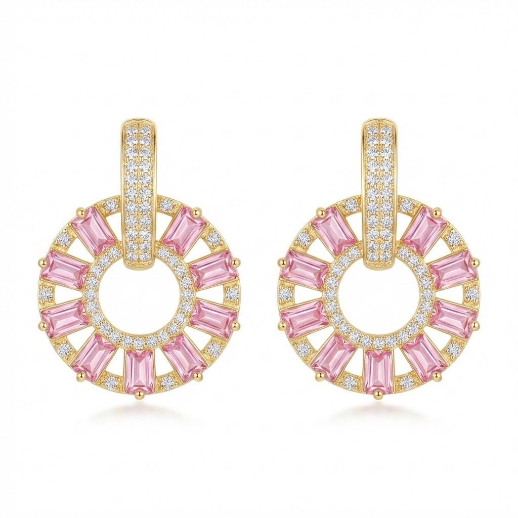 Elegant Circle Drop Earrings